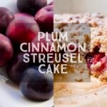 Plum Cinnamon Streusel Cake