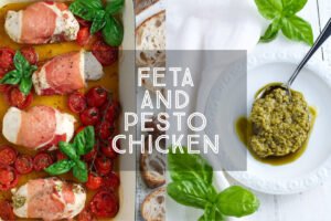 Feta and Pesto Stuffed Chicken