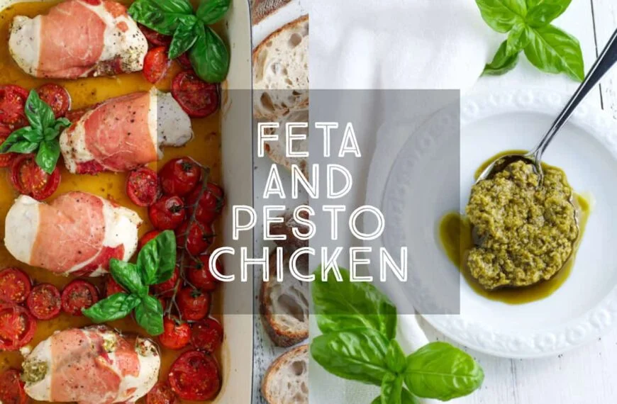 Feta and Pesto Stuffed Chicken