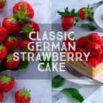 German Strawberry Cake or Erdbeerkuchen is made from a heavenly combination of soft sponge cake, creamy vanilla custard, and fresh spring strawberries,