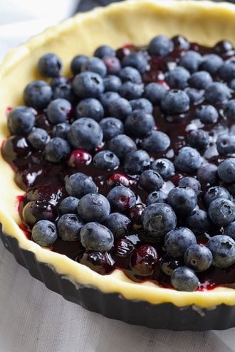 blueberry-Blueberries for Blueberry Almond Tartand-almond-shortbread-tart-