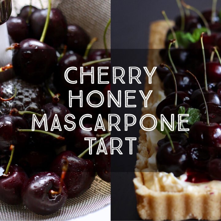 Cherry Honey Mascarpone Tart