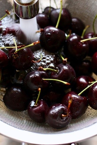 Cherries for Cherry Honey Mascarpone Tart