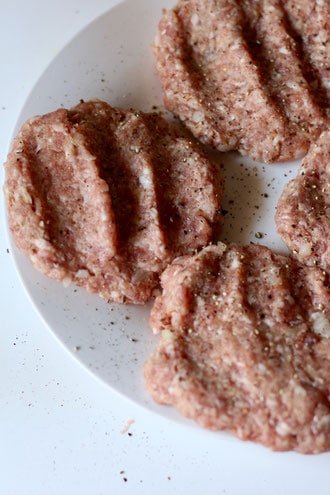 Spicy Pork and Bacon Burgers