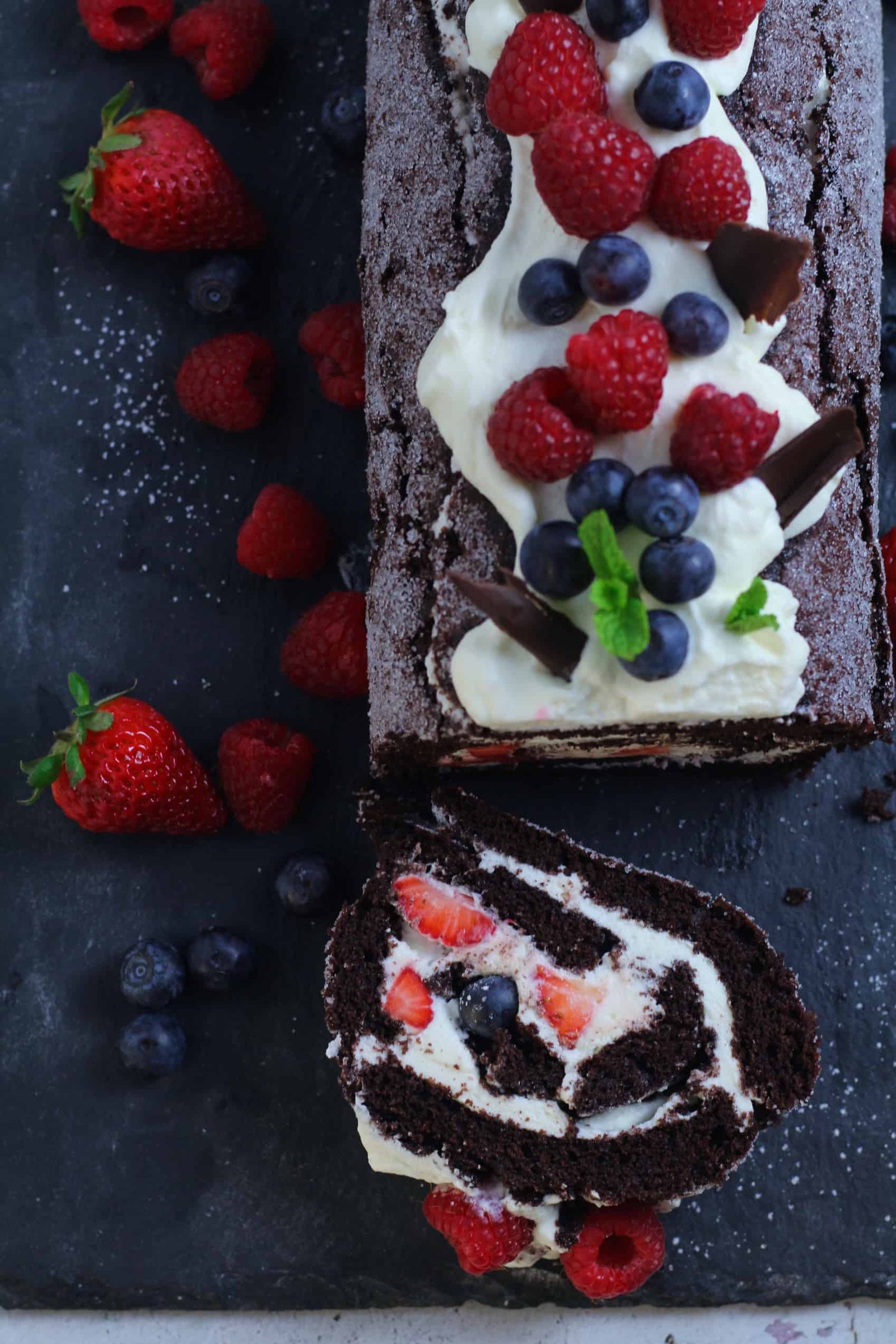 Chocolate Berry Roulade