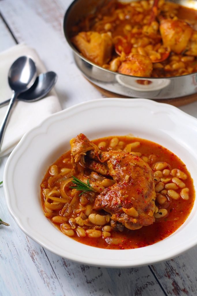 Braised Chicken and Beans