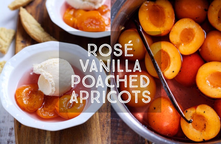 Apricots Poached in Rosé Wine