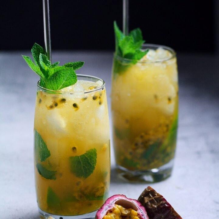 Passionfruit Lime Mojitos