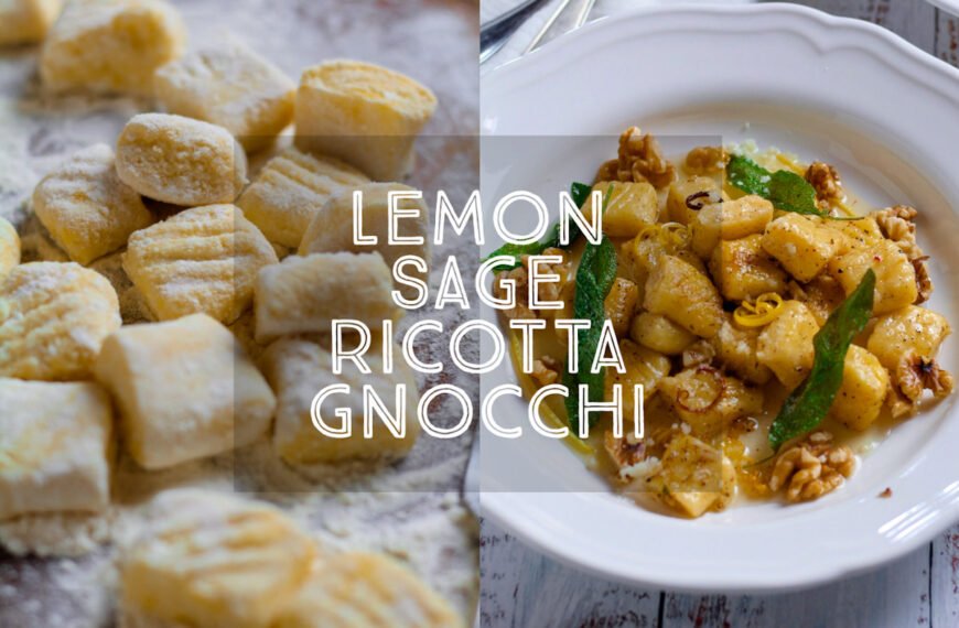 Ricotta Gnocchi with Lemon and Sage title card.