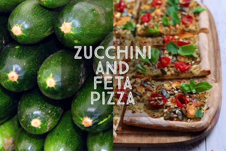 Zucchini and Feta Pizza