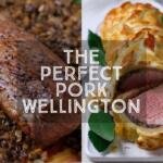 Juicy, perfectly cooked pork tenderloin, wrapped in prosciutto, mushrooms and buttery puff pastry. This is truly the Perfect Pork Wellington, my dinner party secret weapon. Better yet, it is even easier to make than it looks!
