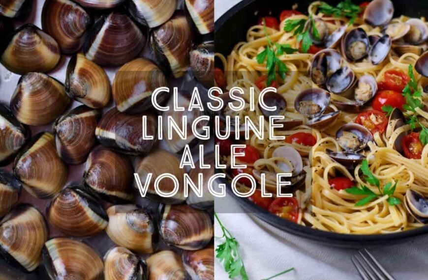 A classic of the Italian kitchen; Linguine Alle Vongole with fresh clams, sweet cherry tomatoes, garlic and olive oil will never go out of fashion. Perfect for long, Italian style lunches, or a romantic dinner for two. Bon Appetit!