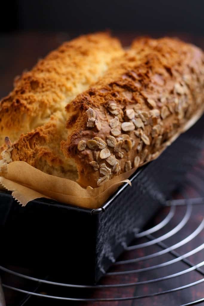 If you’ve run out of yeast you can still make a delicious loaf of bread with common household ingredients. Easy No Yeast Bread uses baking powder to create a beautifully risen loaf of bread in just over an hour.