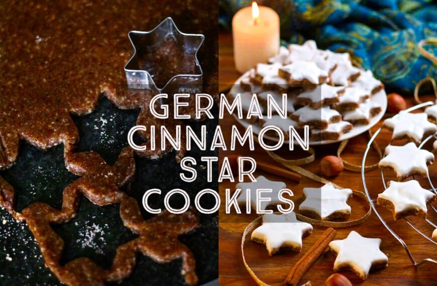 German Cinnamon Star Cookies zimtsterne.