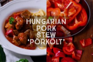 If you’ve ever travelled to Hungary you are sure to have eaten plenty of this famous dish. Similar to goulash, Hungarian Pork Stew or Pörkölt is thick and hearty with a rich tomatoey sauce, perfect as a winter warmer.