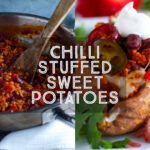 Chilli Stuffed Sweet Potatoes