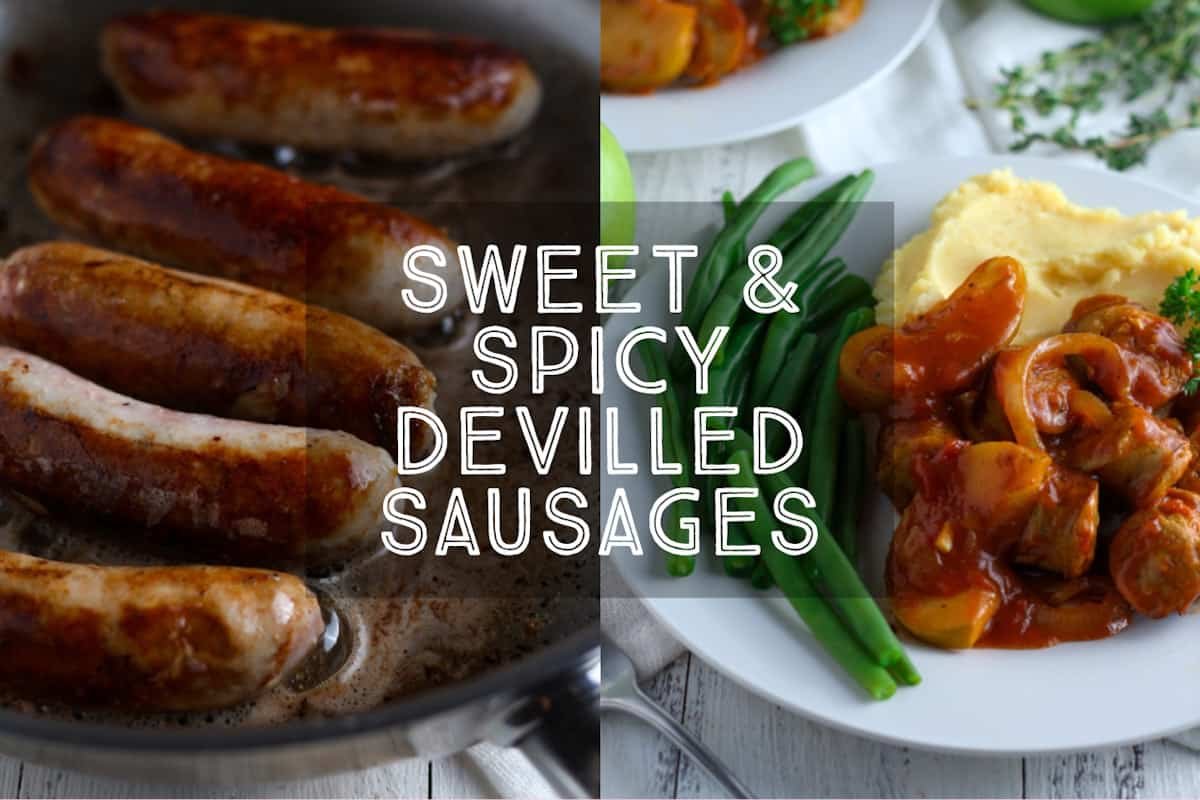 Sweet and Spicy Devilled Sausages
