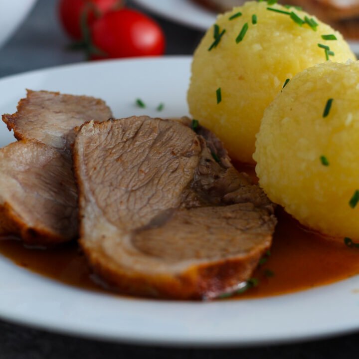 Bavarian Pork Roast with dark beer sauce
