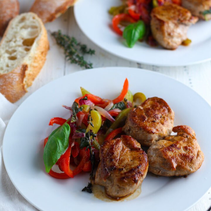 Pork Medallions and Peppers