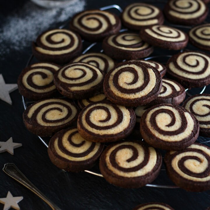 Chocolate Pinwheel Christmas Cookies