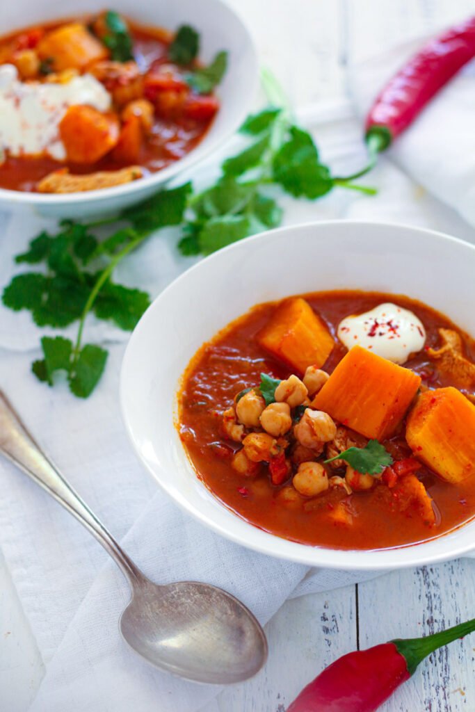 Sweet Potato and Chickpea Soup