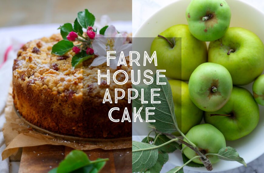 Farmhouse Apple Cake Title Card.
