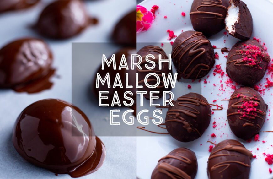 Made from light, fluffy homemade marshmallow smothered in rich, dark chocolate, these Marshmallow Easter Eggs are sure to delight children and adults alike. The perfect homemade Easter treat.