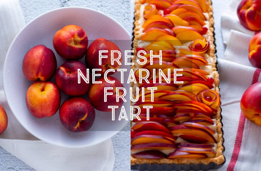 Tender sweet pastry, silky creme patisserie, all topped with ripe and juicy nectarines? Oh yes, my easy Nectarine Tart is the perfect summer dessert for showing off beautiful ripe fruit.