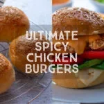 Spicy Chicken Burgers serves with homemade coleslaw and fresh corn