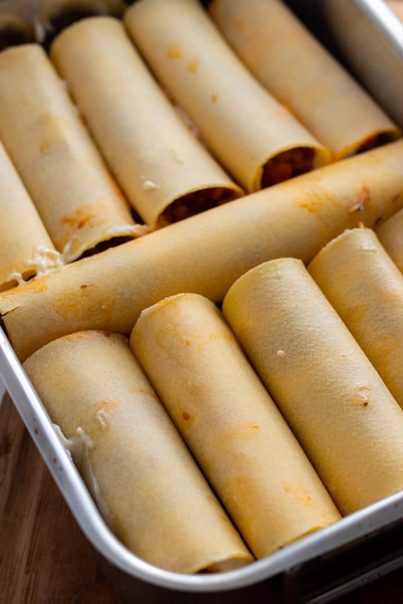 Rolled Tubes of cannelloni