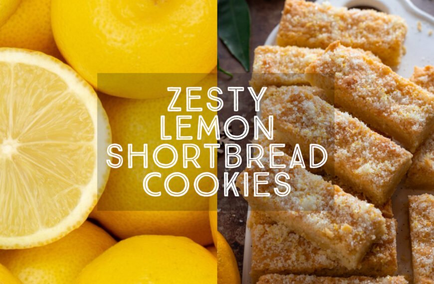 Lemon Shortbread Cookies Title Card.
