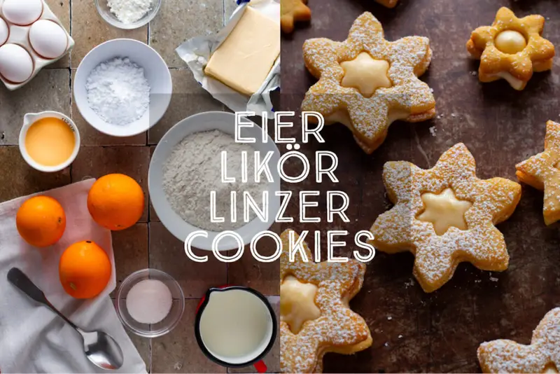 Eierlikör Linzer Cookies