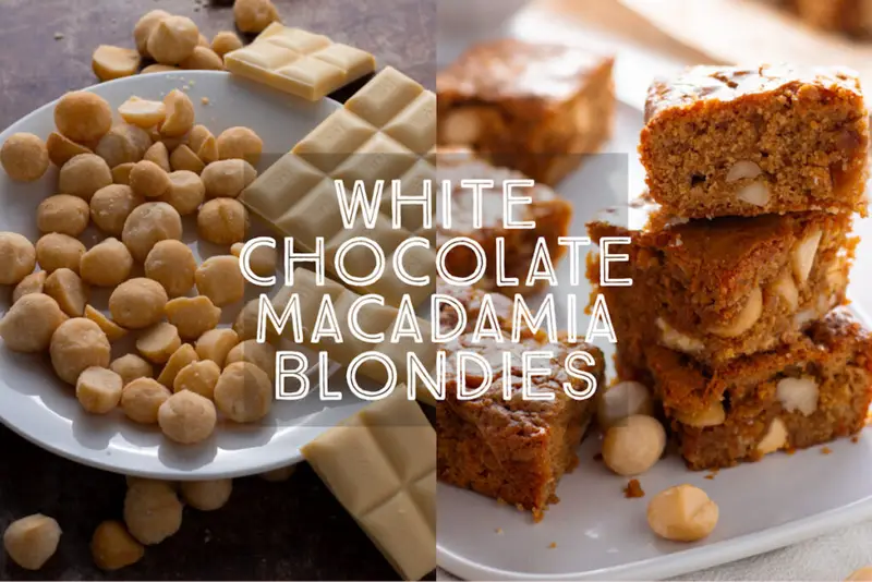 White Chocolate Macadamia Blondies